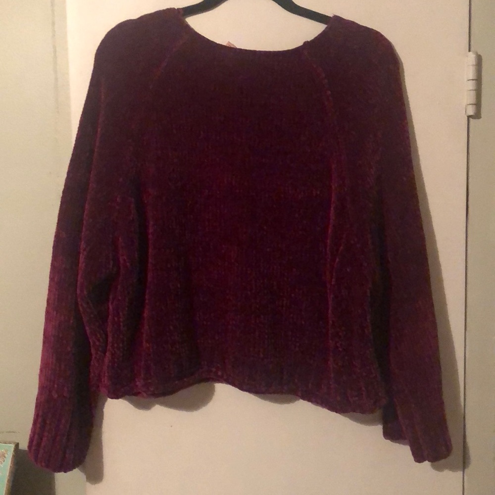 Anthropologie chenille cropped sweater - Picture 6 of 6